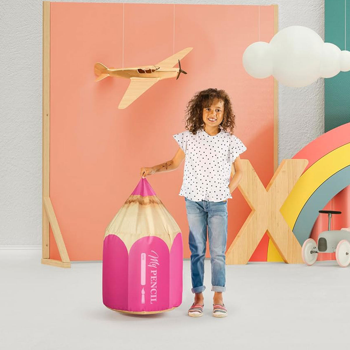 Tabouret d'assise en forme de stylo DotCom PENCIL