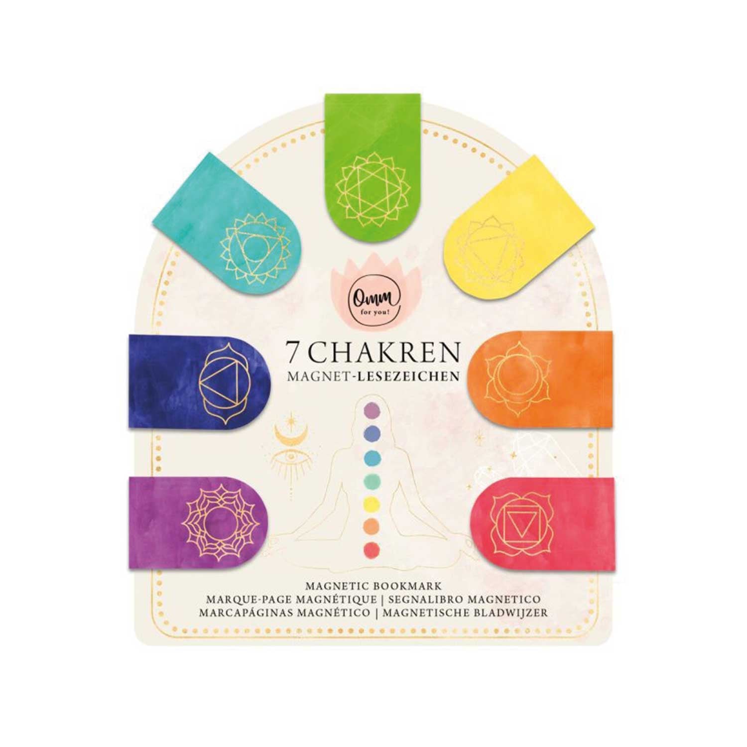 Omm for you chakras magnet bookmark