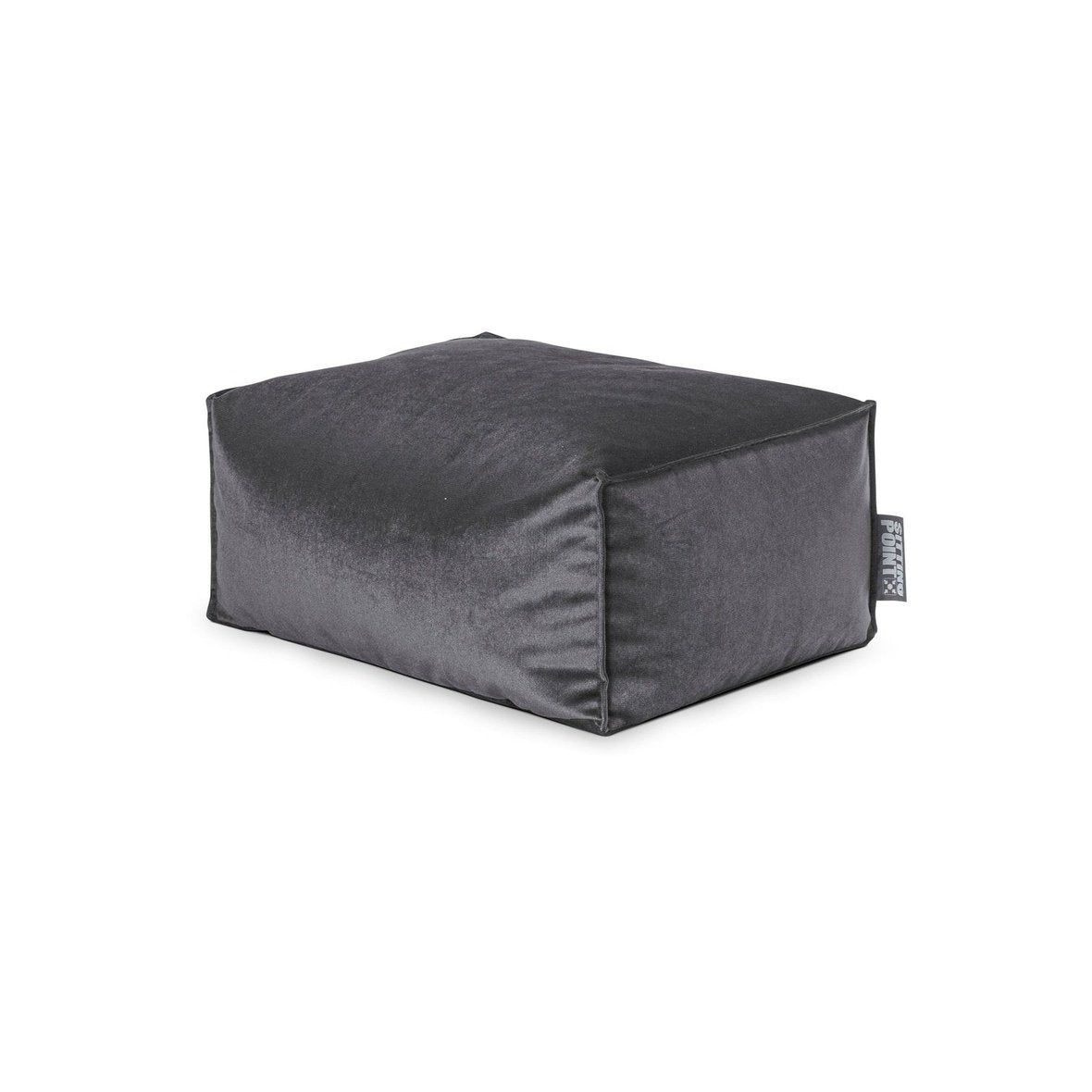 Roll Marla Anthrazit in Samt-Optik - Bookiepad, Sitzhocker, Cozy, Indoor, Beanbag,Roll Marla