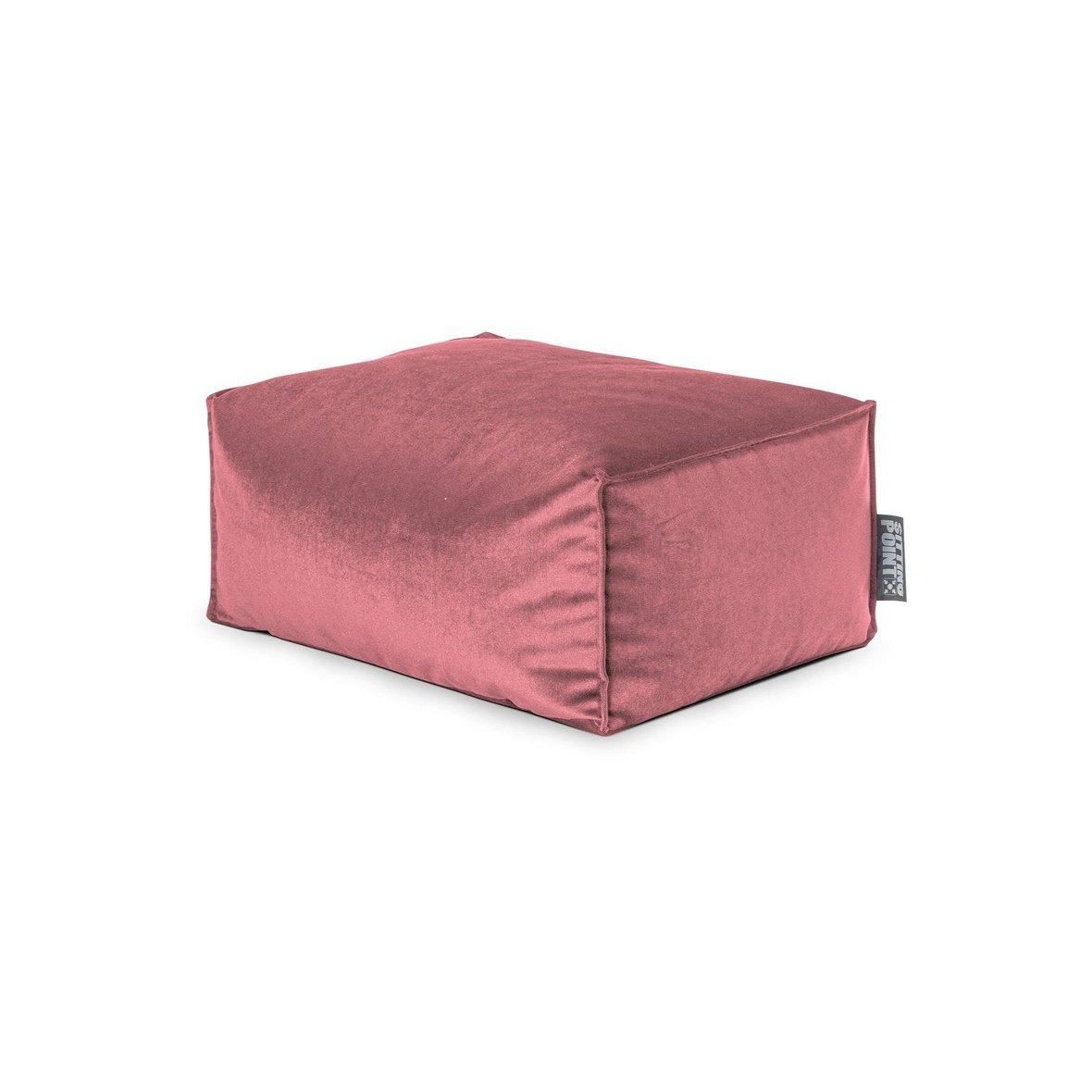 Rock Marla Anthrazit in Samt-Optik - Bookiepad, Sitzhocker, Cozy, Indoor, Beanbag,Rock Marla