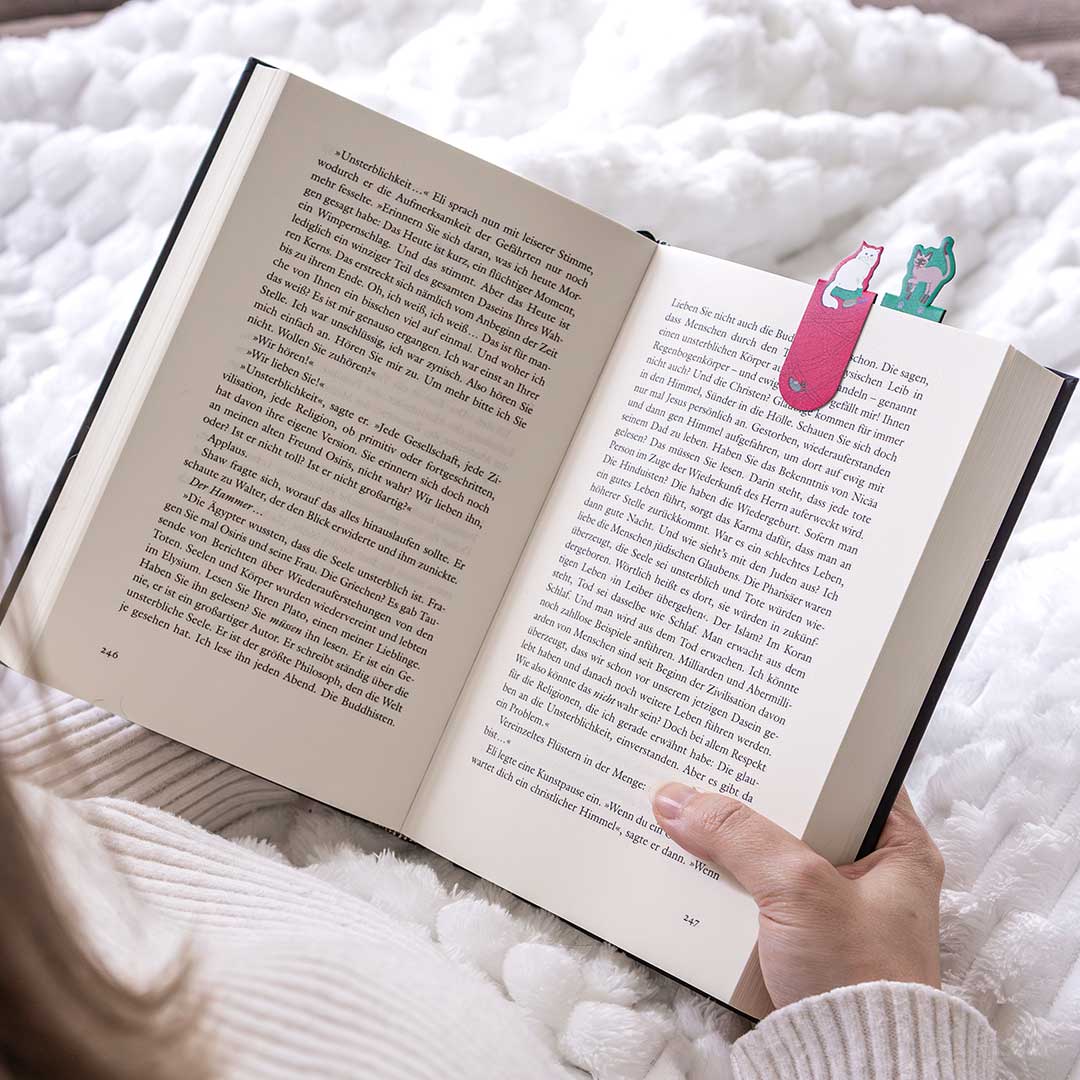 Magnetic bookmark cats