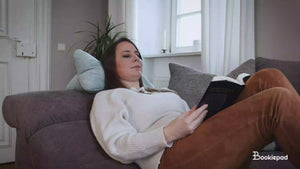 Leseknochen Inga in Cord-Optik - Gelb - Bookiepad, reading, cozy, Lesekissen, Couch, Sofa, Knochen